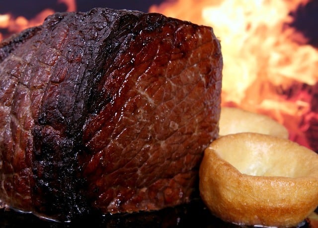 Roast beef and Yorkshire pudding